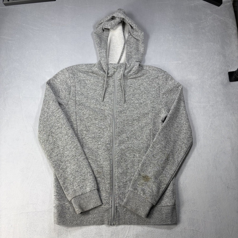 FIGS‎ Hoodie Womens Size Small Gray Full Zip Lined Sweatshirt Medical Logo